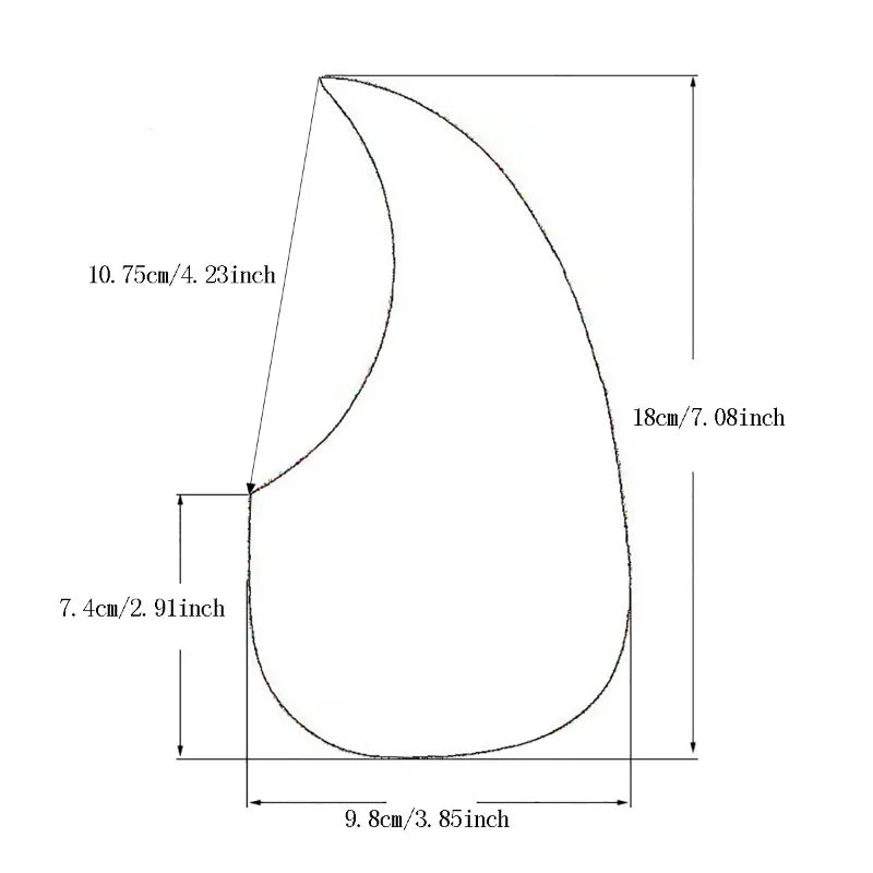 Water Drop-shaped Thickened Acoustic Guitar Guard Protection Panel