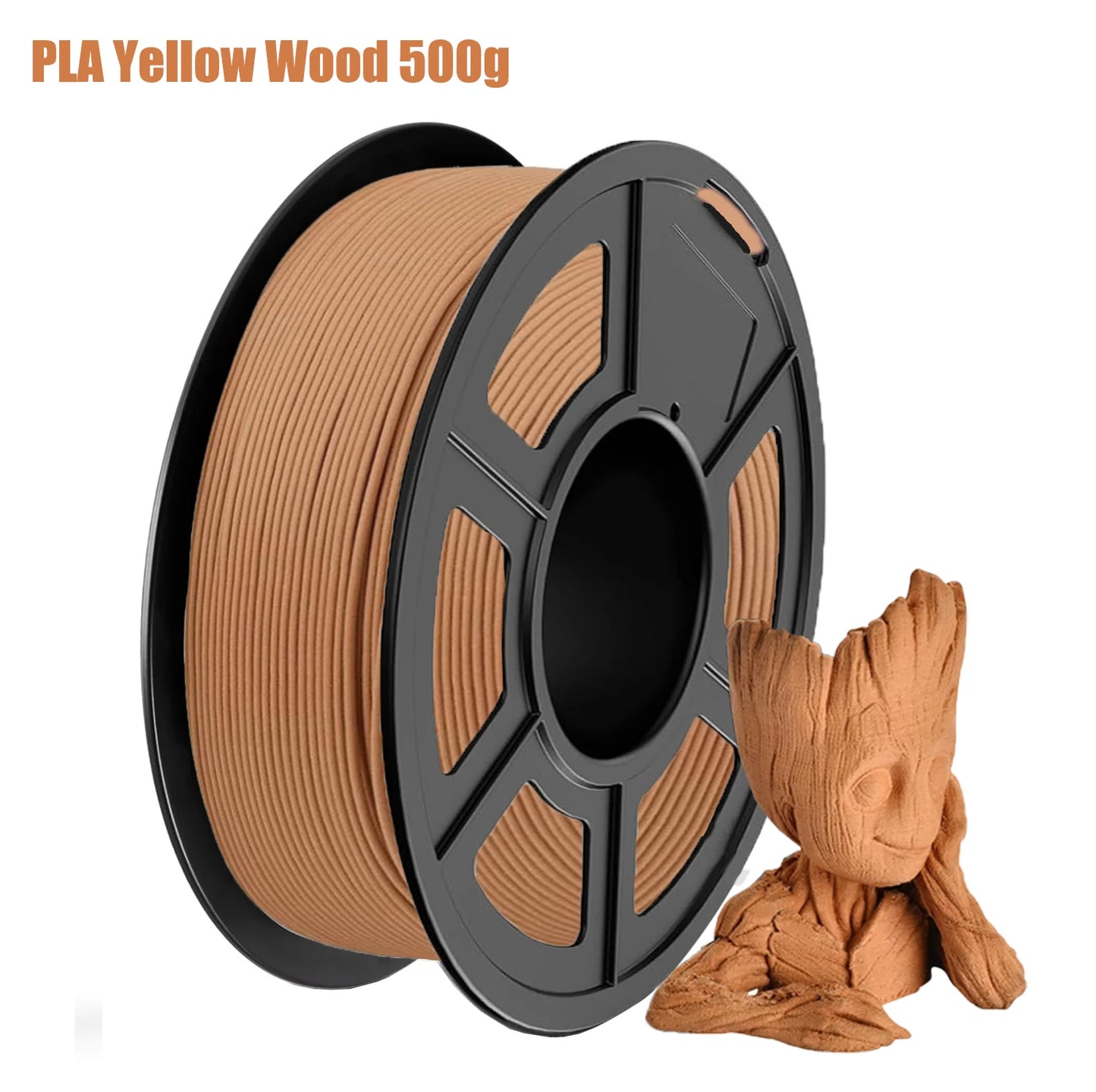 Wood PLA 3D Printer Filament 1.75mm Matte | 4×250g 1kg Spools