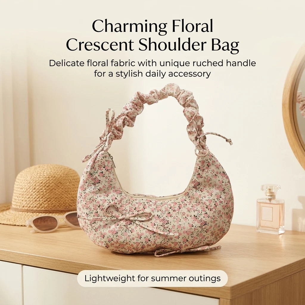 Women Floral Print Large Capacity Tote Bag Shoulder Underarm Bag With Durable Polyester Material And Multiple Carrying Styles Peaceful Pleasures Health and Wellness