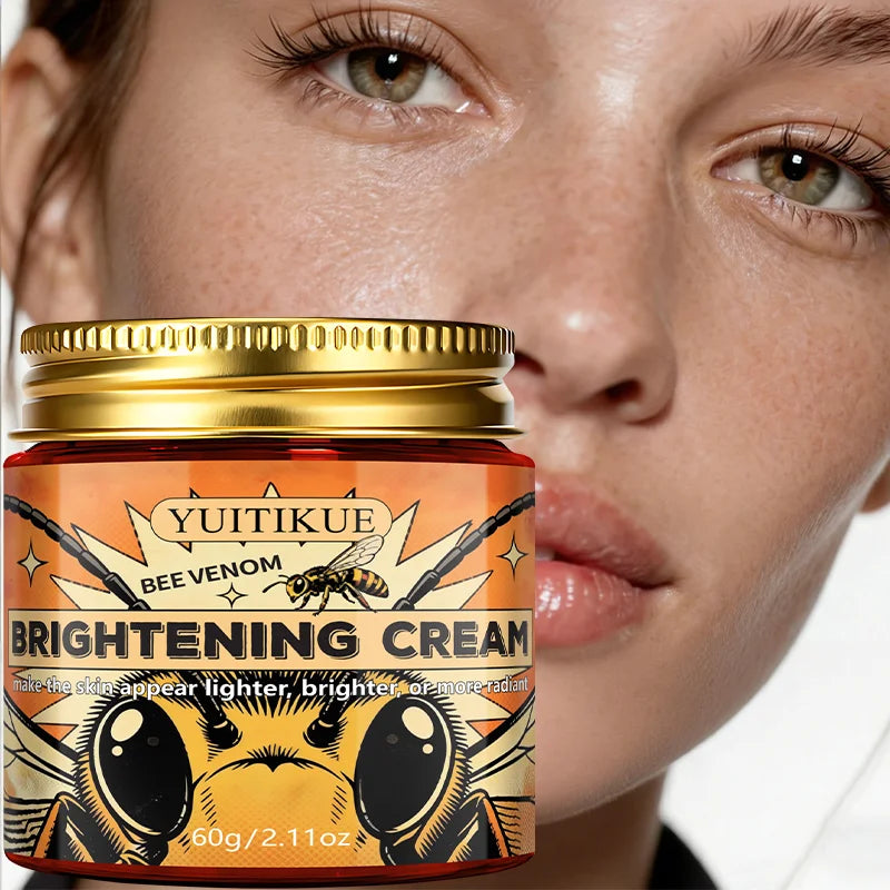 YUITIKUE Bee Venom Brightening Cream 60g for Lighter, Brighter, More Radiant Skin Tone and Glow Peaceful Pleasures Health and Wellness