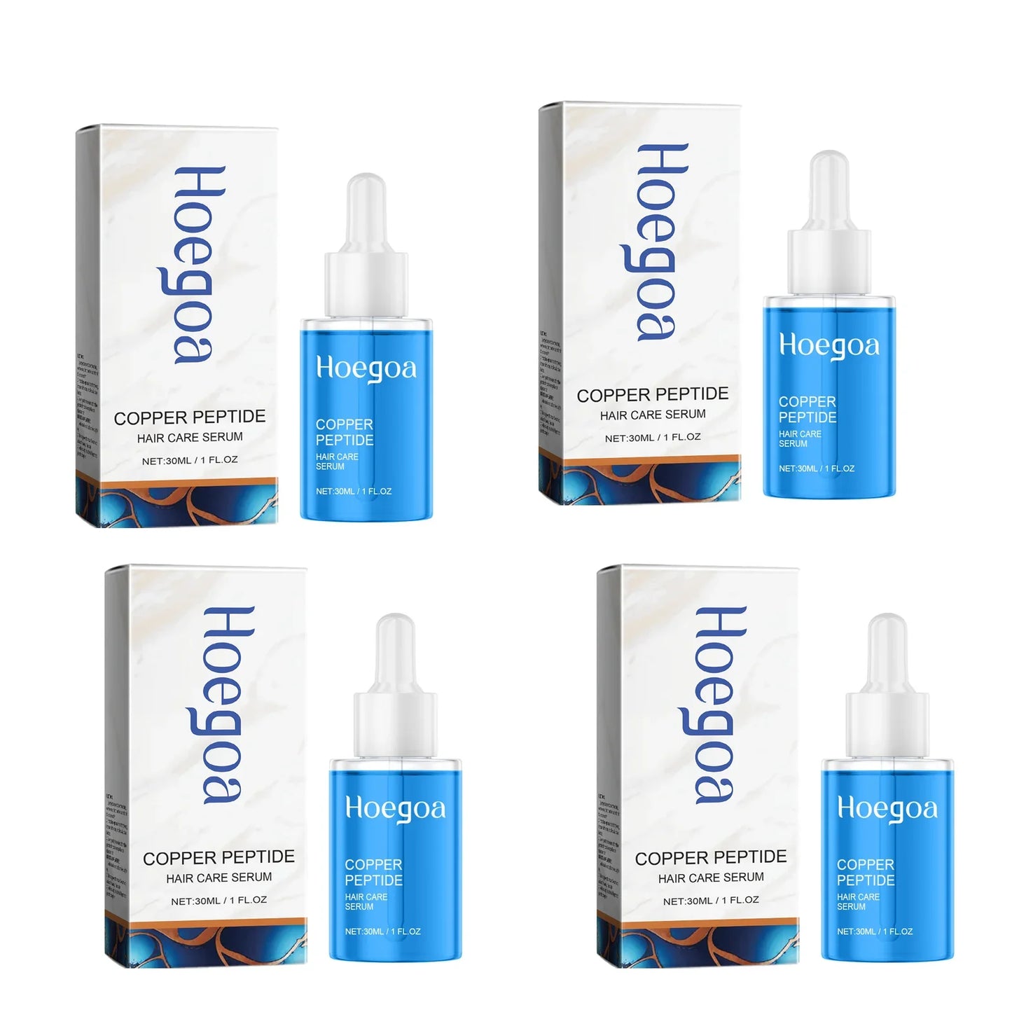 HOEGOA Copper Peptide Hair Growth Serum | Scalp & Frizz Care