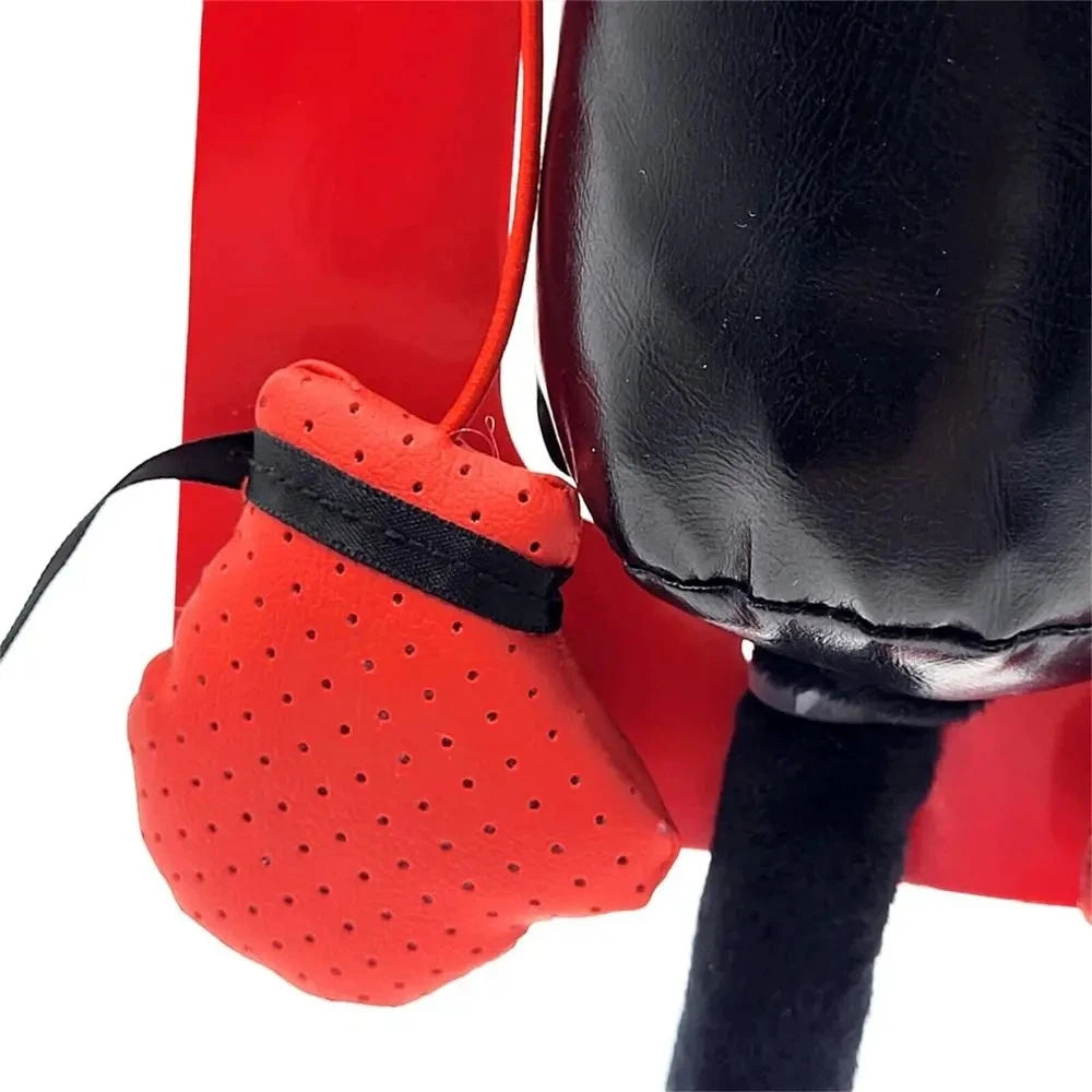 Cartoon Cat Punching Bag Toy with Boxing Gloves Suction Cup For Kittens and Adult Cats Indoor Toy Color Random Shipped Pet Peaceful Pleasures Health and Wellness