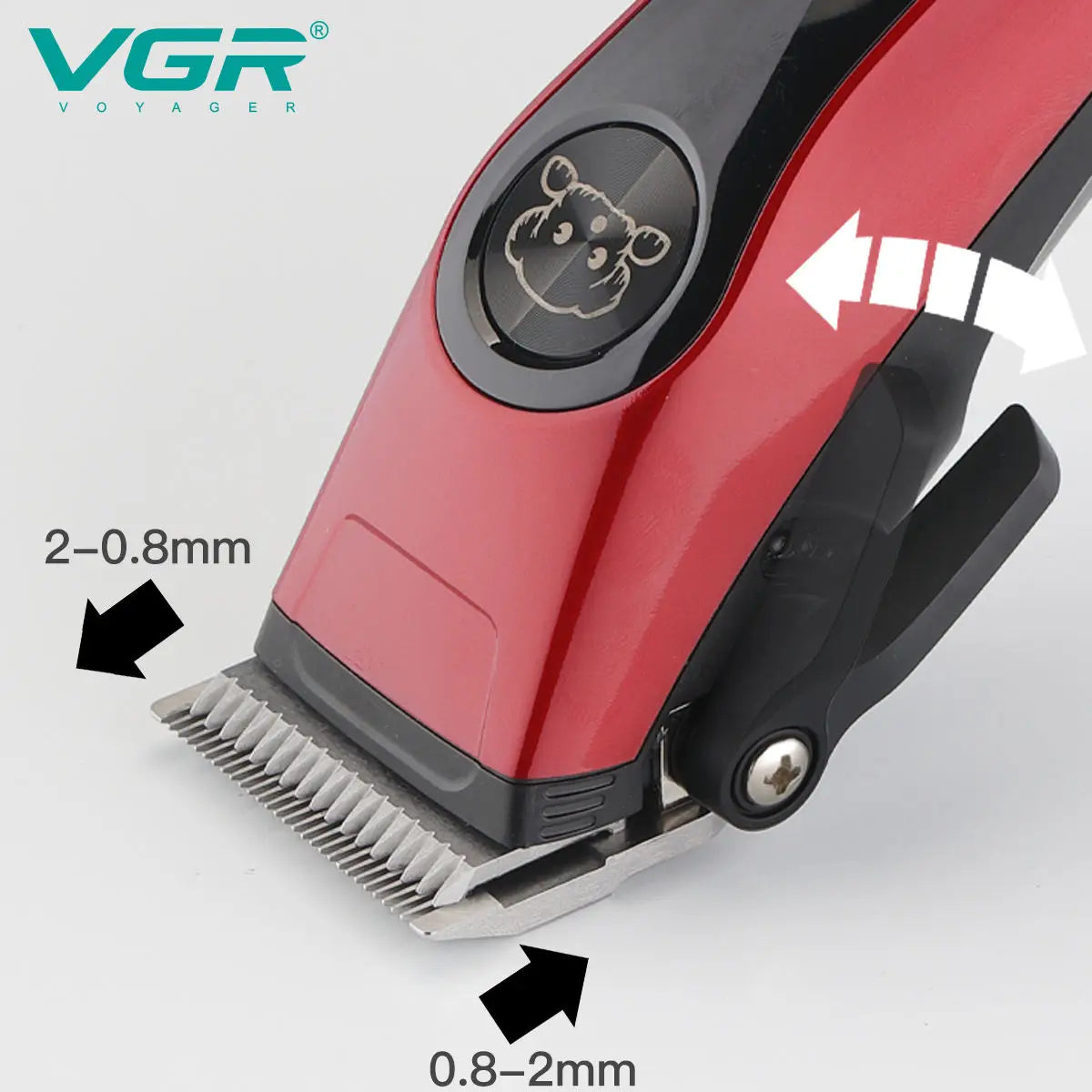VGR 202 High Quality Powerful Cut Machine Rechargeable Professional Electric Dog Hair Clipper Cordless Pet Hair Trimmer Peaceful Pleasures Health and Wellness