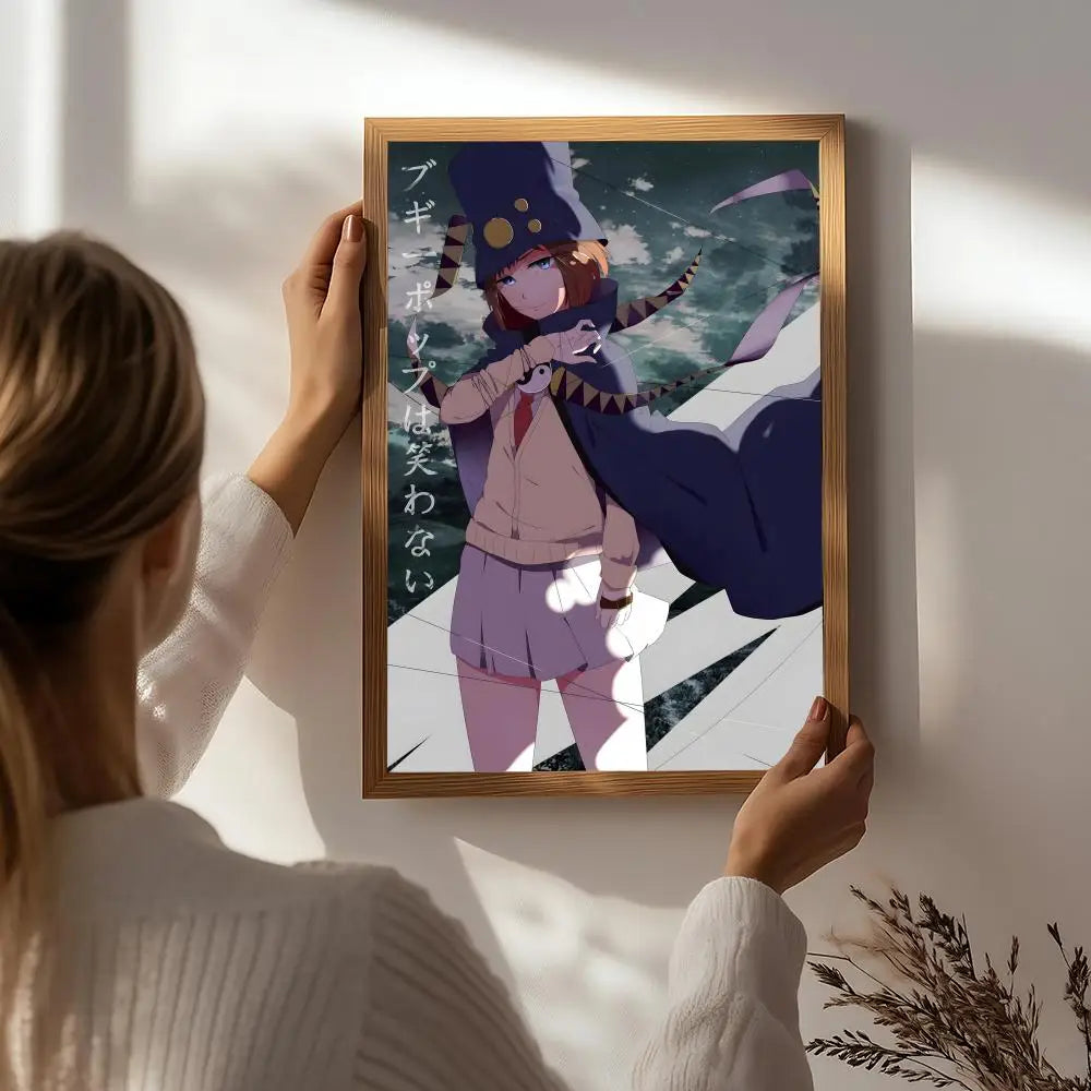 Anime B-Boogiepop and Others Poster HD Self Adhesive Waterproof Wall Art Ideal for Home Office Dorm Bedroom Great Gift Peaceful Pleasures Health and Wellness White8 40X50cmNoframe