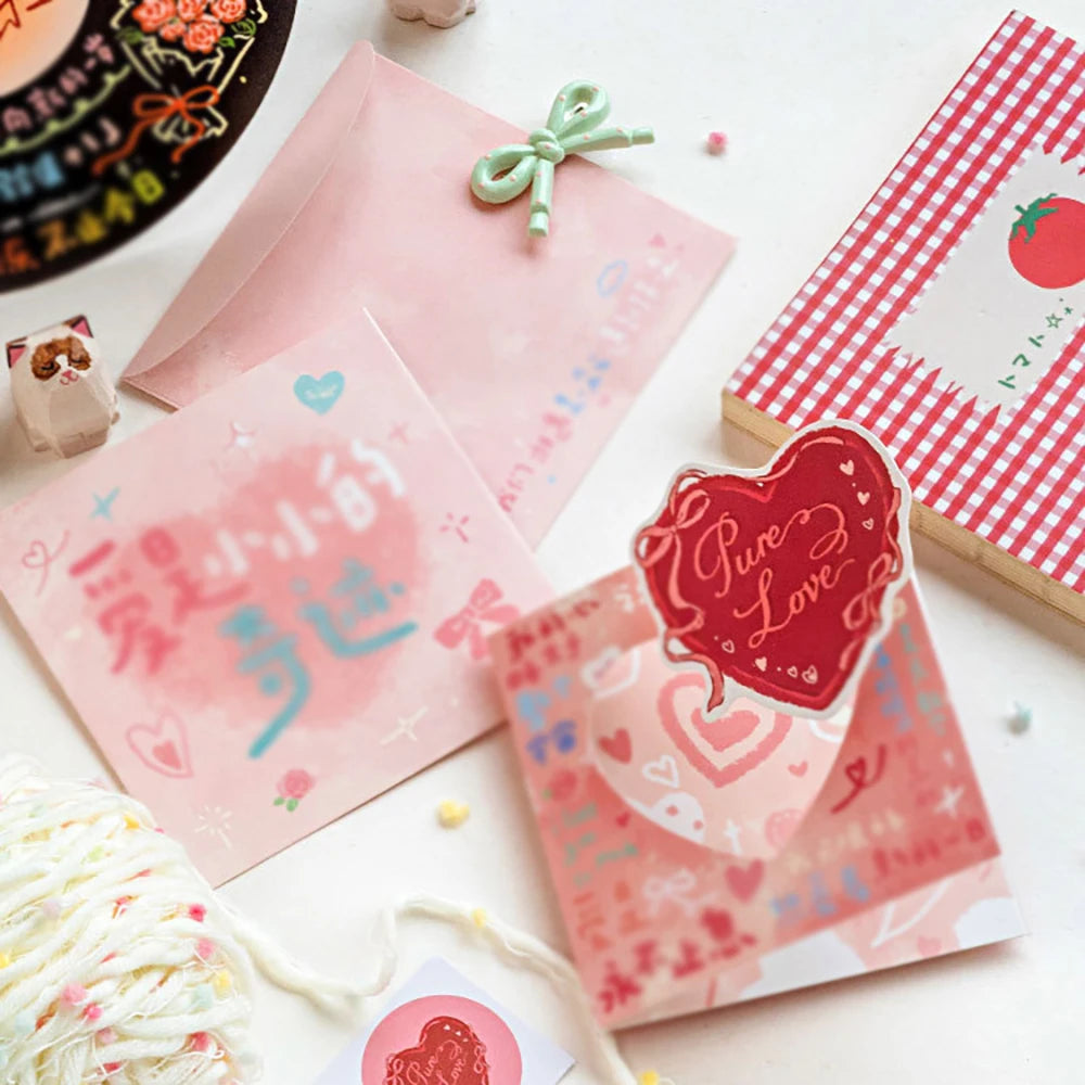 3D Greeting Card Envelope Lucky Arrival Series Birthday Wishes
