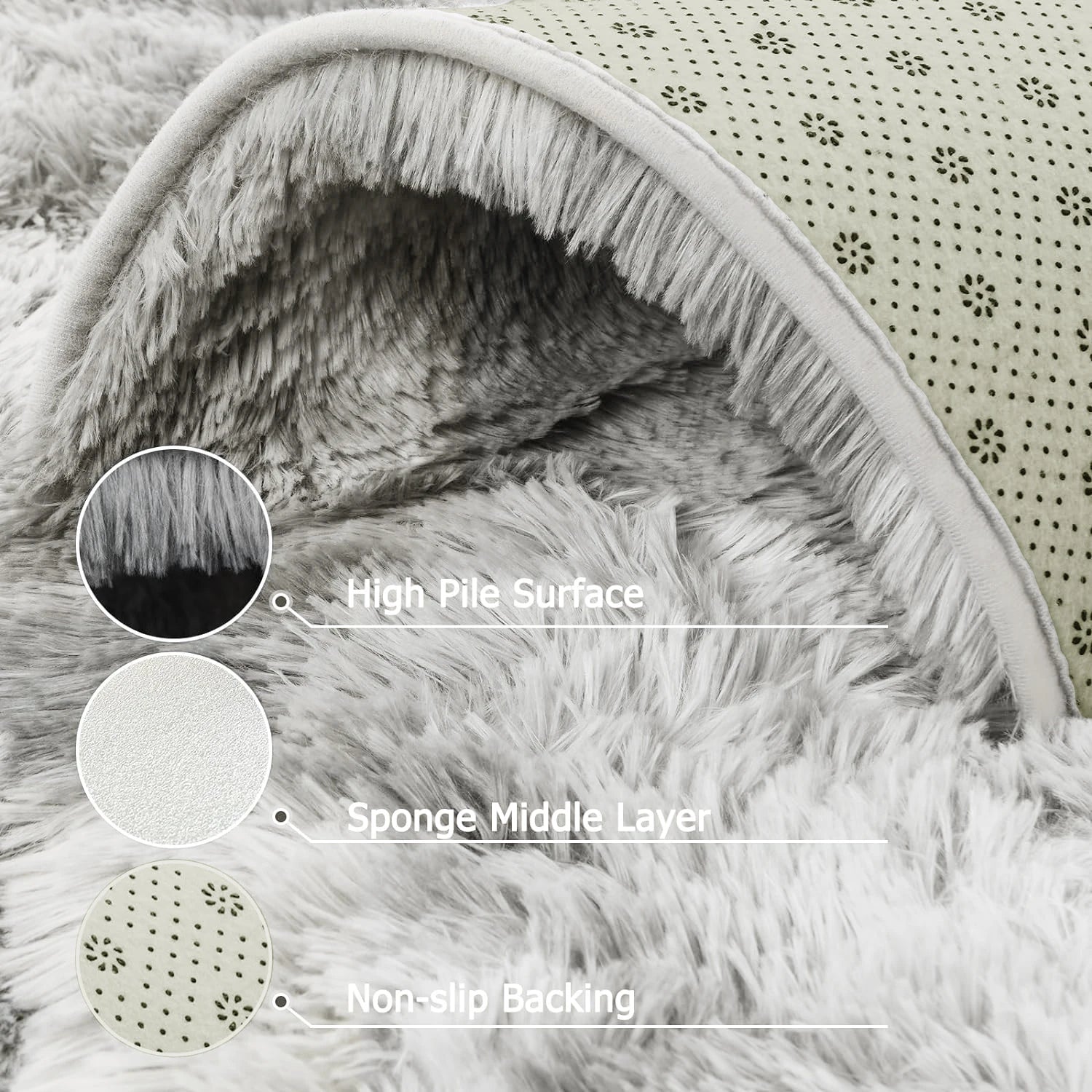 Rugs 160x230cm 120x160cm Soft Fluffy Area Rugs for Bedroom Living Room Dorm Nursery Kid Washable Rug Antiskid Shaggy Rug Carpets Peaceful Pleasures Health and Wellness