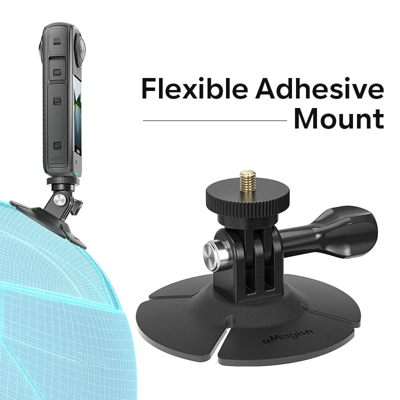 For Insta360 X4 Riding Mount Dock For DJI Action4 Dock Sports Camera Flexible Adhesive Mount Flexible Base Accessories Peaceful Pleasures Health and Wellness