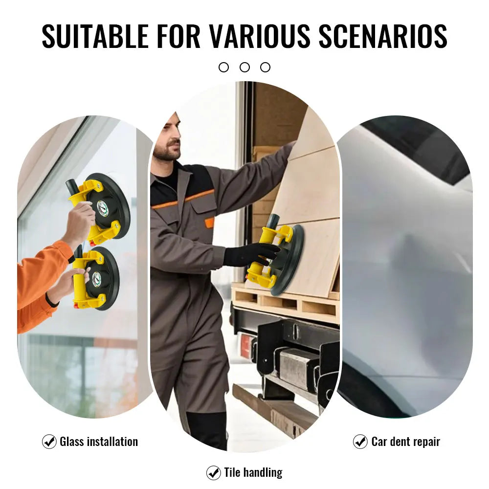New Upgrade 8 Inch Vacuum Suction Cup 250KG Heavy Duty Strong Suction Puller Tile Glass Peaceful Pleasures Health and Wellness