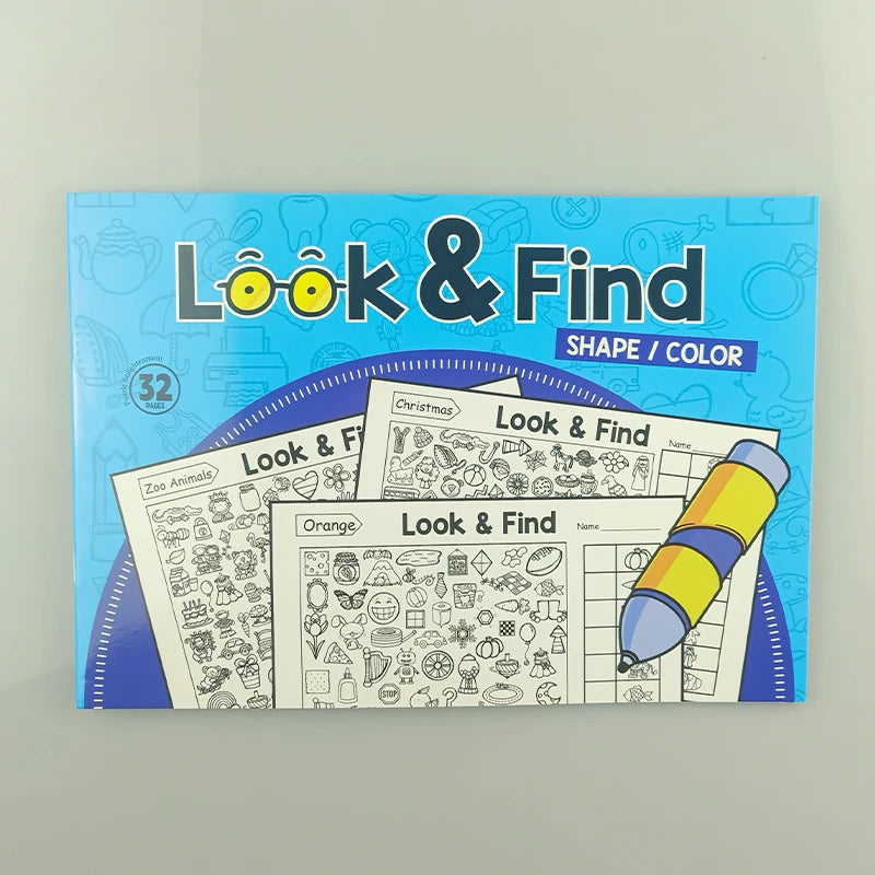 Interactive Hidden Objects Book Observation Search Activity Visual