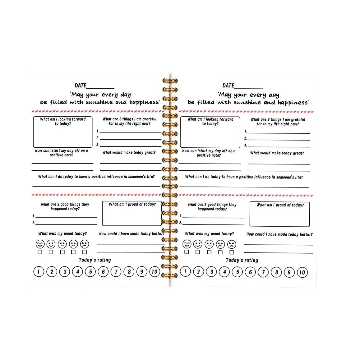 Trauma Therapy Workbook Emotional Healing Spiral Bound Journal Daily