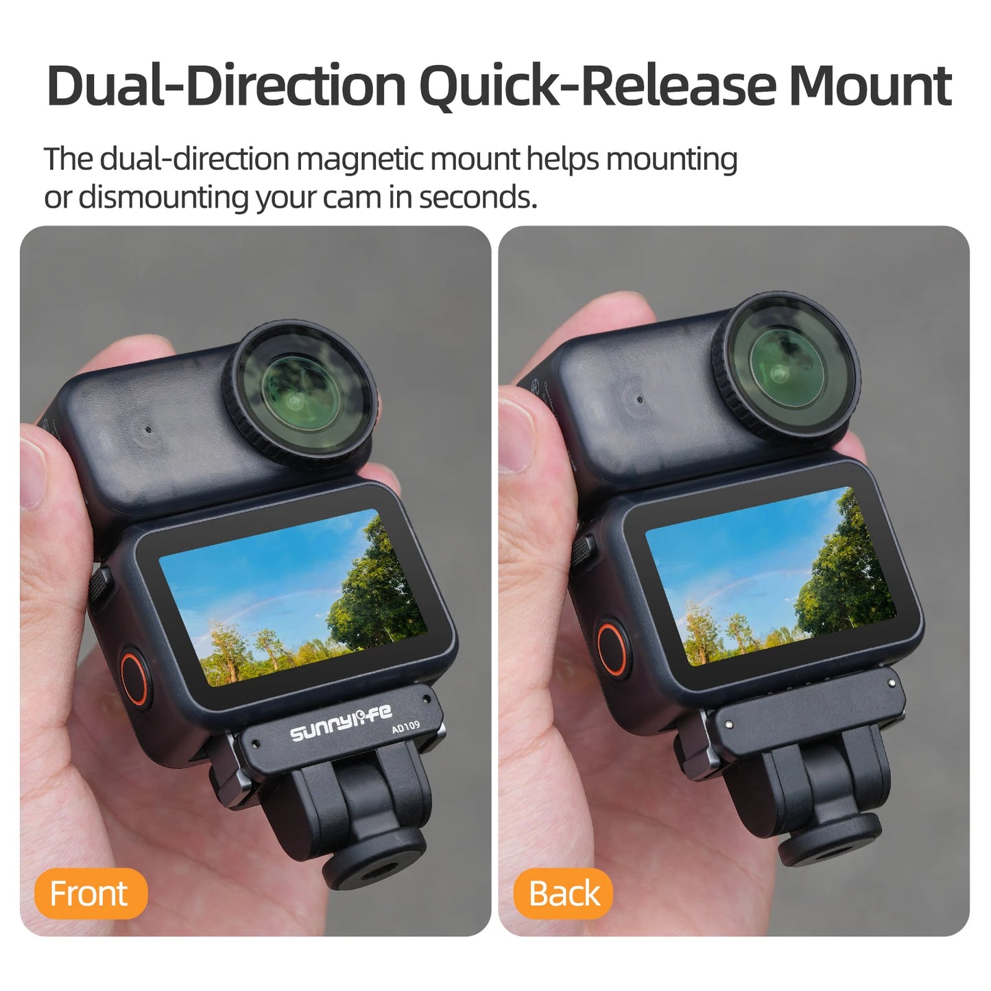 For DJI OSMO Nano Dual-Direction Magnetic Adapter 1/4" Extension Piece Adjustable Rotating Quick-Release Plate Accessory Peaceful Pleasures Health and Wellness