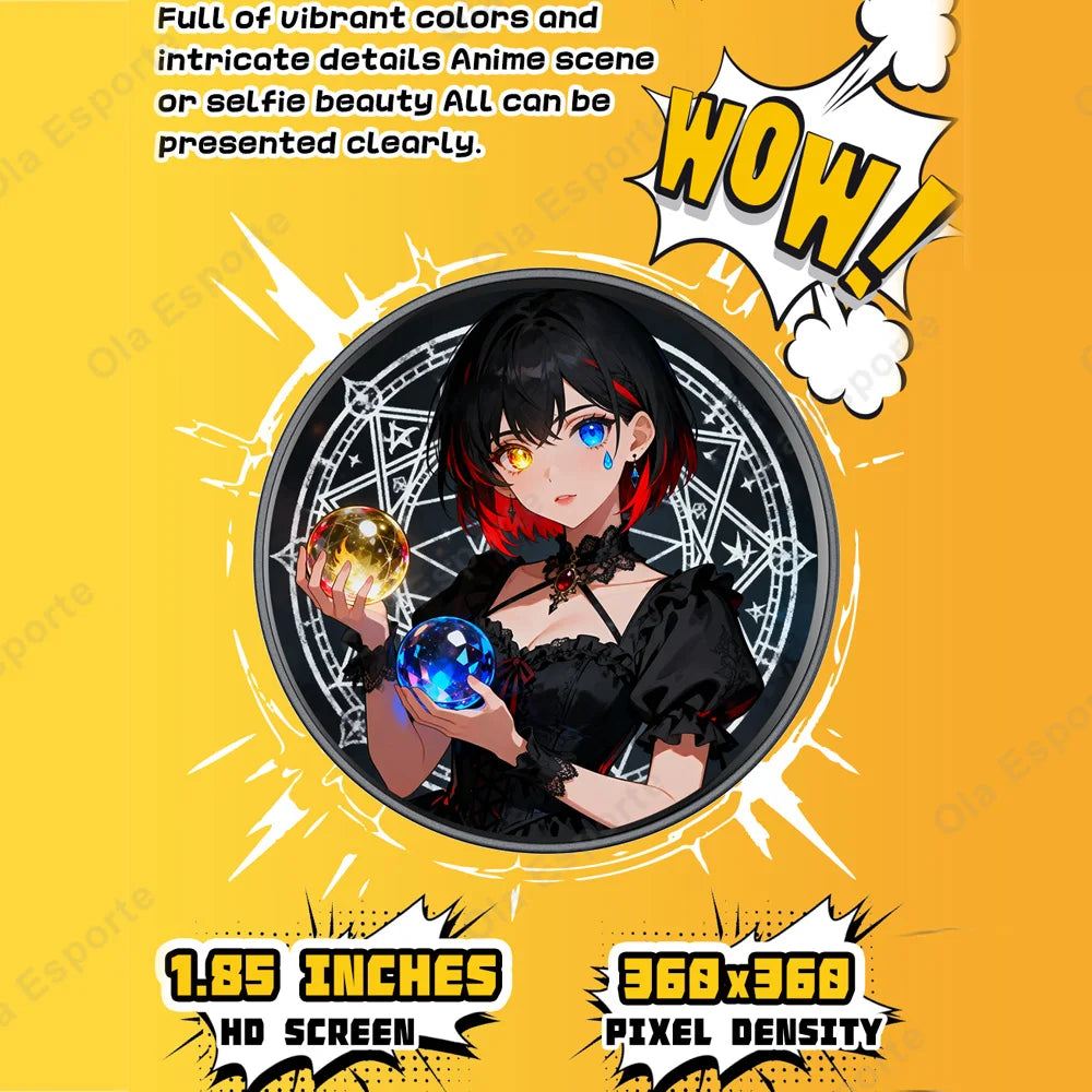 Anime Electronic Badge – Smart HD Display Brooch for Fans