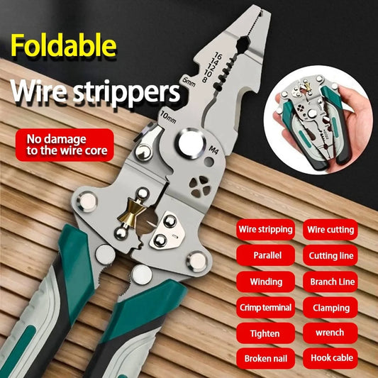 Foldable Wire Stripper Pulley Design Multi-function Electrician Peaceful Pleasures Health and Wellness