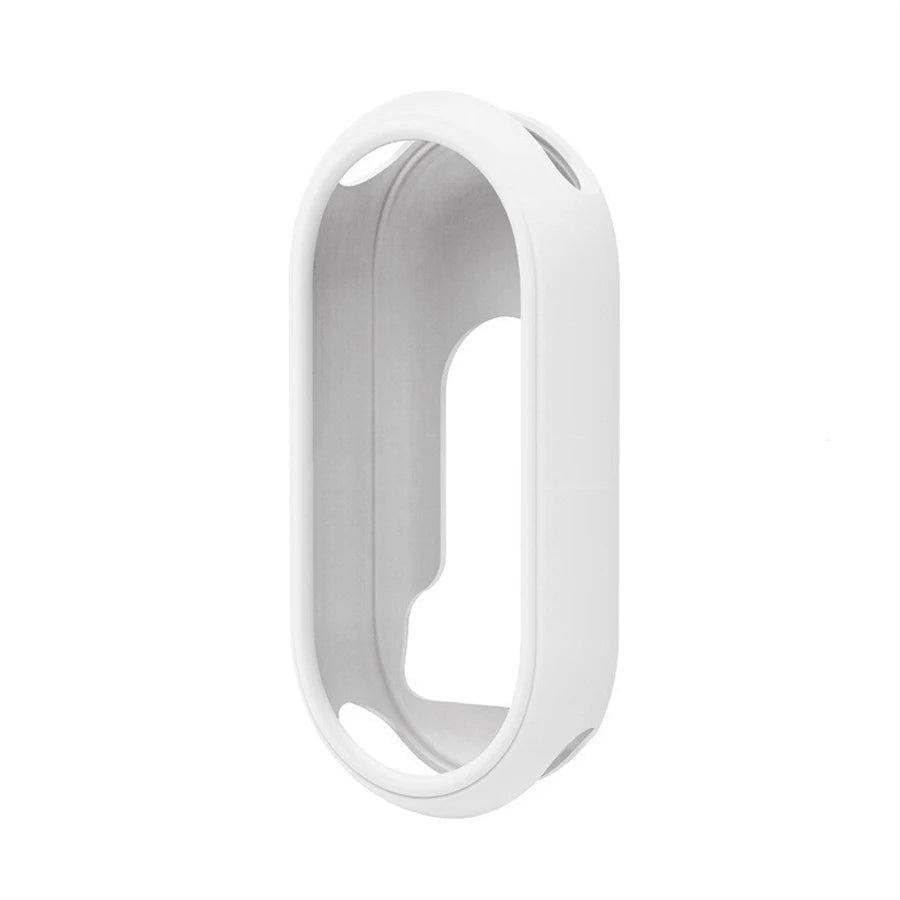 Silicone Case for Xiaomi Mi Band 8/9/10 NFC Shockproof Cover Peaceful Pleasures Health and Wellness WHITE For Mi Band 8 9 10