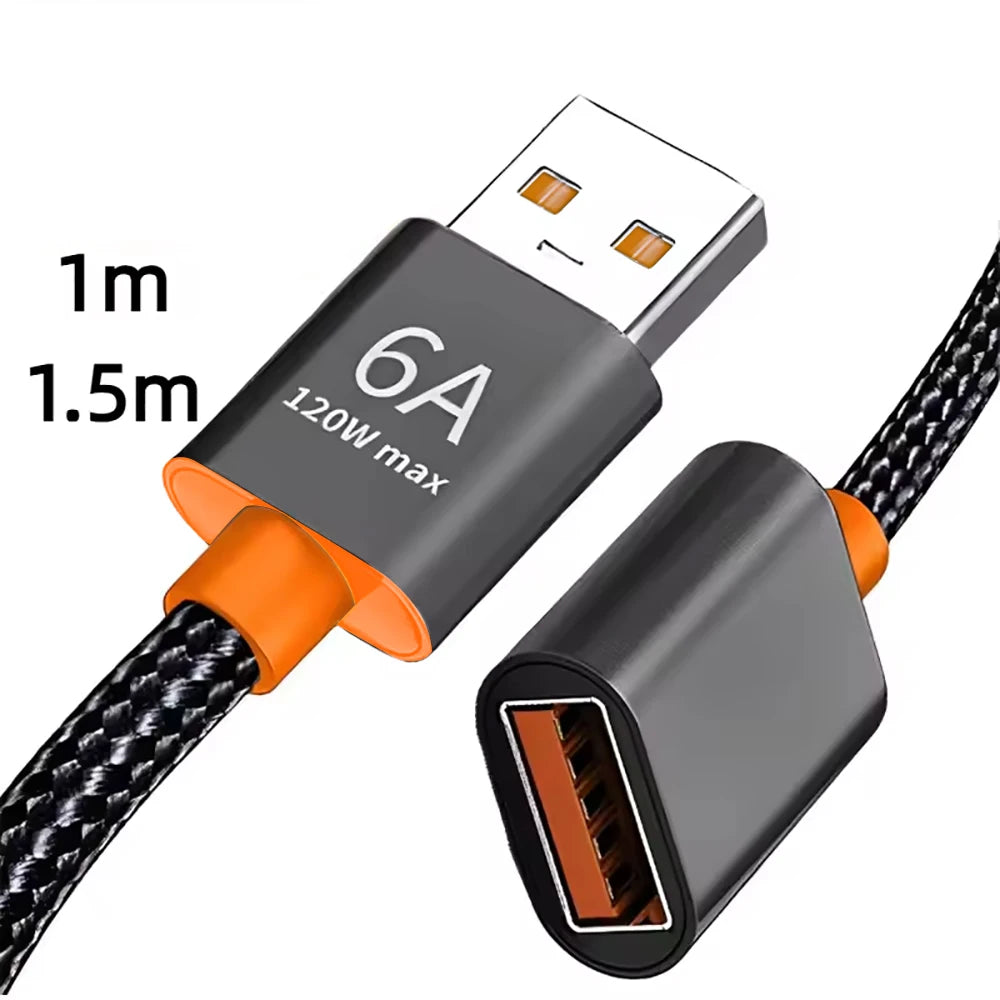 USB 2.0 Extension Cable Male to Female Extender Cable Fast Speed USB /2.0 Extended for laptop PC USB Extension Peaceful Pleasures Health and Wellness black 1m
