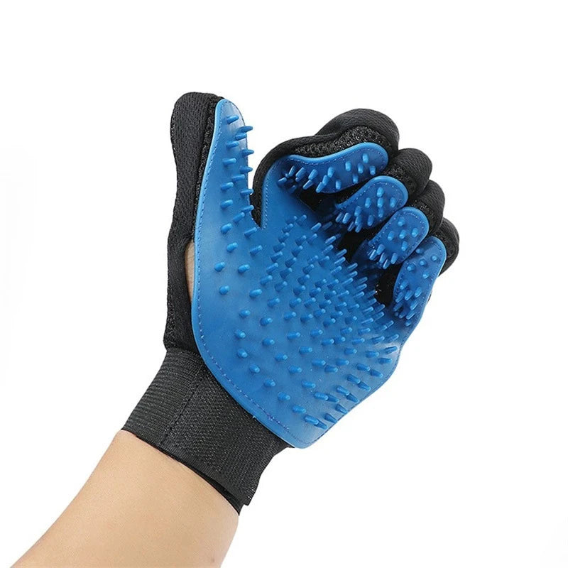Silicone Pet Grooming Gloves for Cats & Dogs | Bath Brush