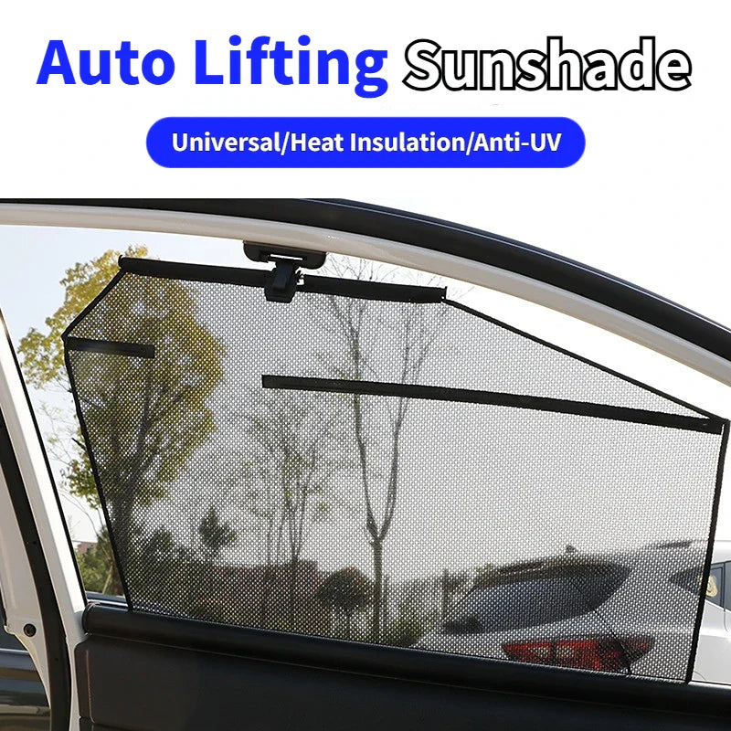 Retractable Car Side Window Sunshade – UV & Glare Protection