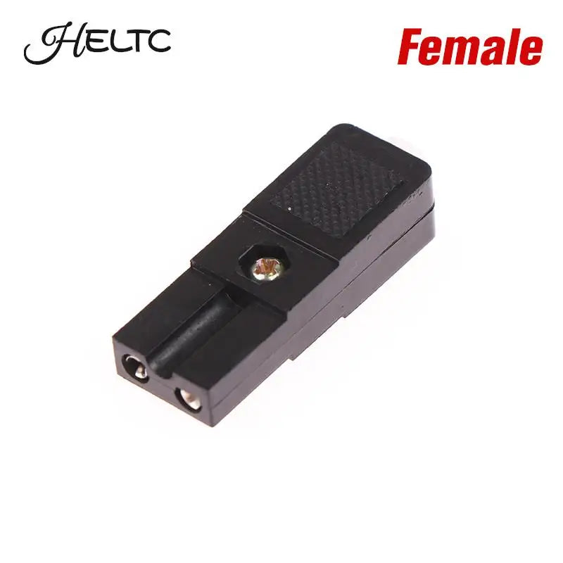 2-Pin DC Power Plug Connector | 2-Core EU Socket 250V 10A Power Plug Connector Peaceful Pleasures Health and Wellness female