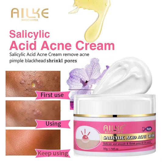 AILKE Organic Acne Face Cream – Oil Control & Brightening 50ml Acne Face Cream Peaceful Pleasures Health and Wellness