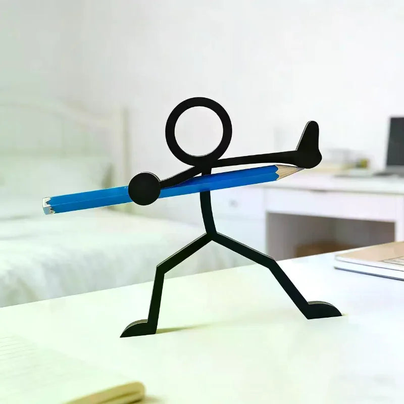 3D Printed Stick Figure Pencil Holder – Desk Organizer Gift