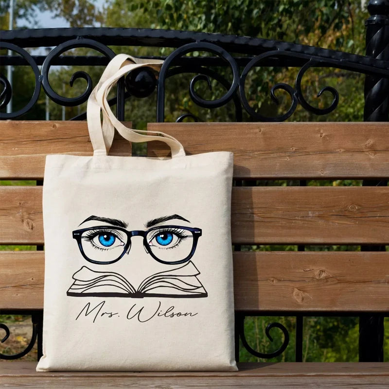 Personalized Canvas Tote Bag | Custom Teacher Gift