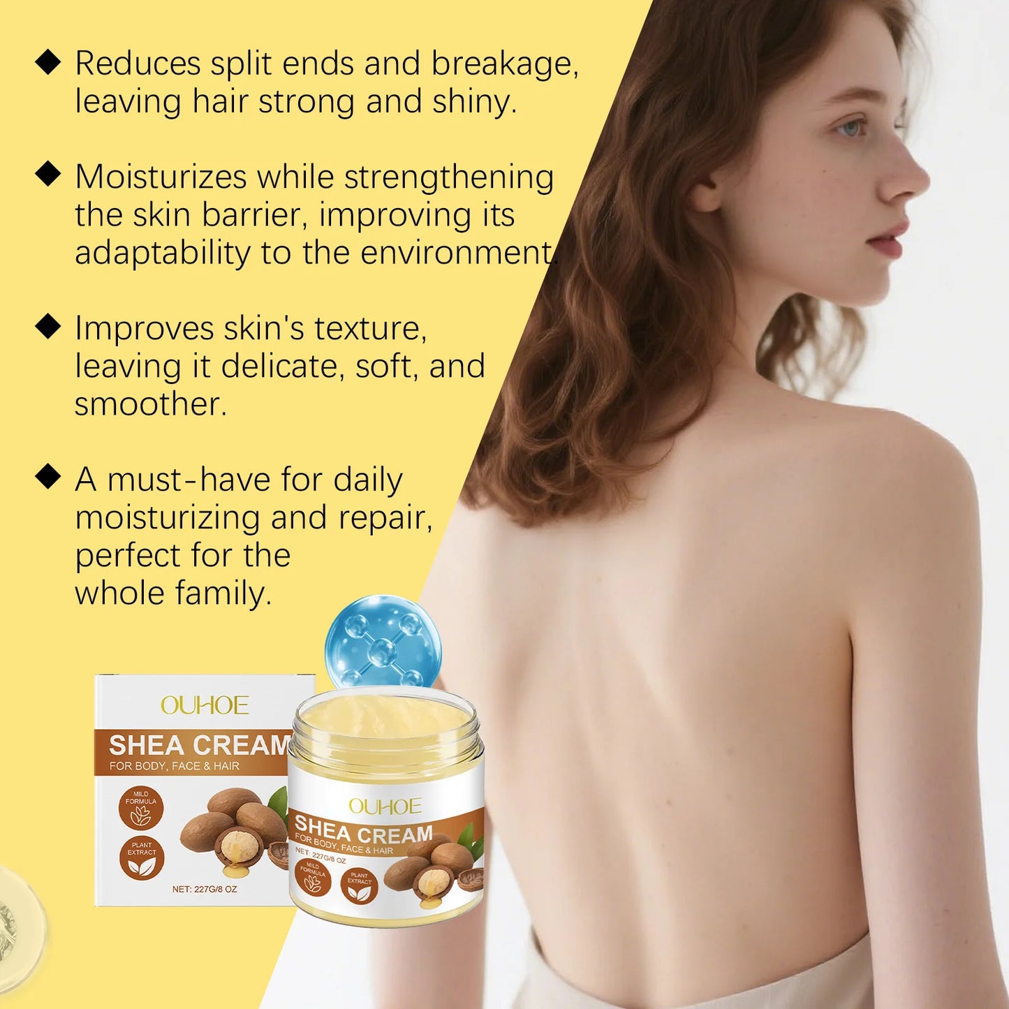 Shea Butter Multi-Purpose Cream – Skin, Body & Hair (227g)