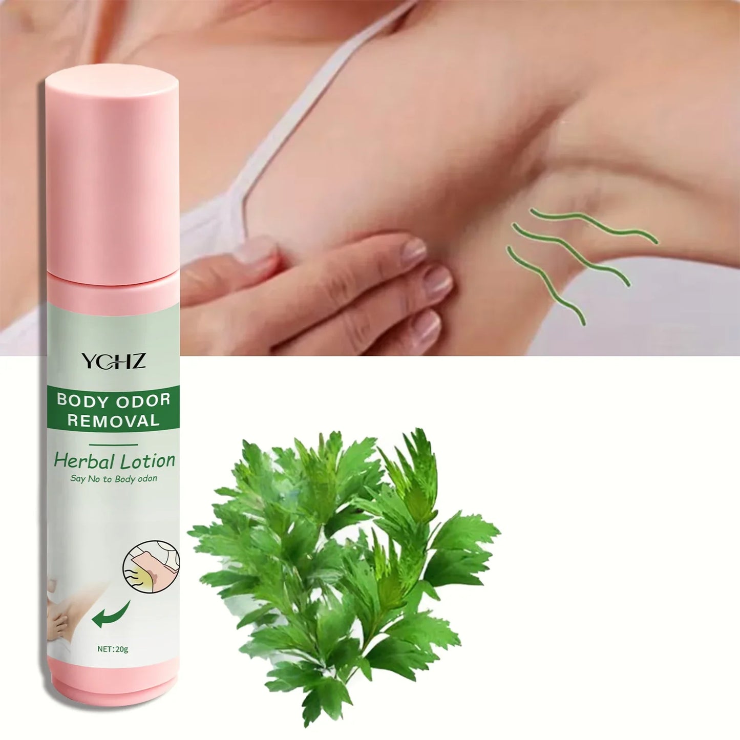 YCHZ Herbal Natural Deodorant Cream – Unisex Antiperspirant 20g
