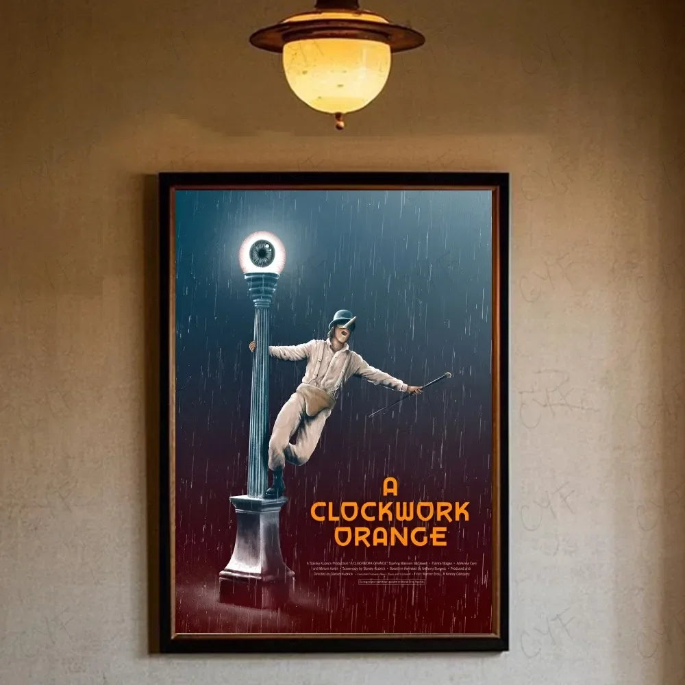 A Clockwork Orange Retro Movie Canvas Wall Art Poster | Unframed