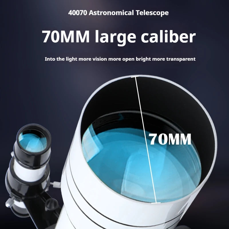 Astronomical Telescope 333.35X High-Definition Low Light Night Vision Photography, Stargazing and Moon Watching Peaceful Pleasures Health and Wellness