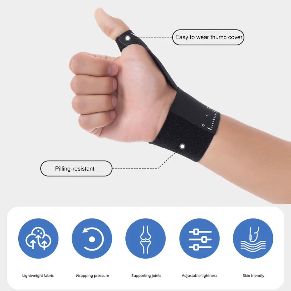 1PC Ultra-Thin Compression Sleeve - Thumb Wrist Brace for Arthritis,Tendonitis & Sprain Support During Sports & Daily Activities Peaceful Pleasures Health and Wellness