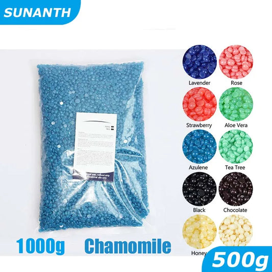 1000g Hard Pellet Bikini Waxing Tools Depilating Body Wax for Wax Warmer Kit Hot Film Epilator Wax Beans for Wax Heater Machine Peaceful Pleasures Health and Wellness