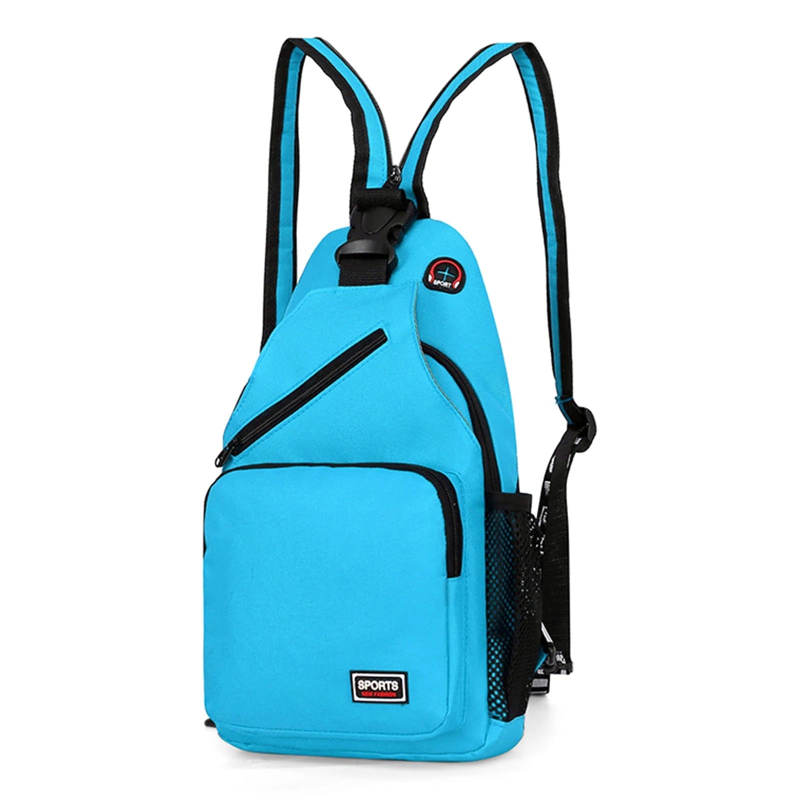 Women's Crossbody Bag Backpack Oxford Nylon Casual Shoulder Purse Scratch Resistant And Wear-Resistant Backpack Water-Resistant Peaceful Pleasures Health and Wellness Blue