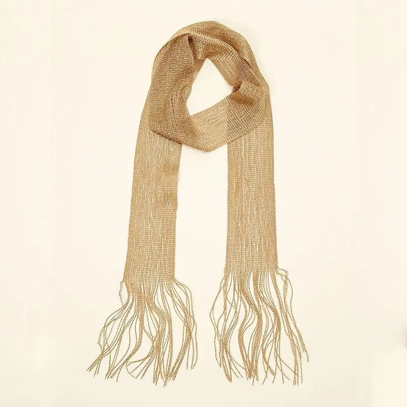Striped Silk-Blend Scarf – Neck, Head & Hair Accessory for Women
