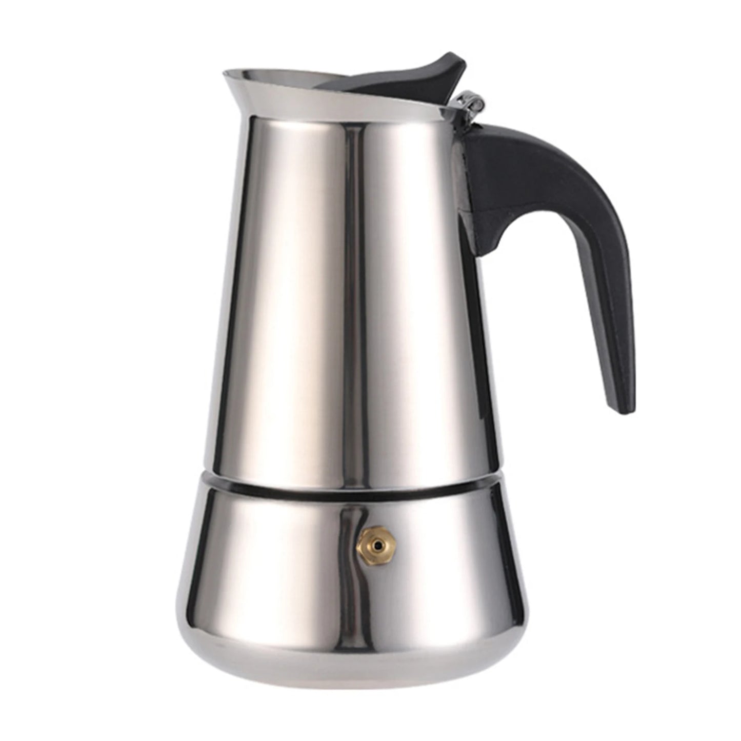 Octagonal Moka Pot Aluminum/Stainless Steel Stovetop Espressos Maker Multi-Purpose Coffee Pots for Outdoor Home Kitchen Office Peaceful Pleasures Health and Wellness 200mL Stainless