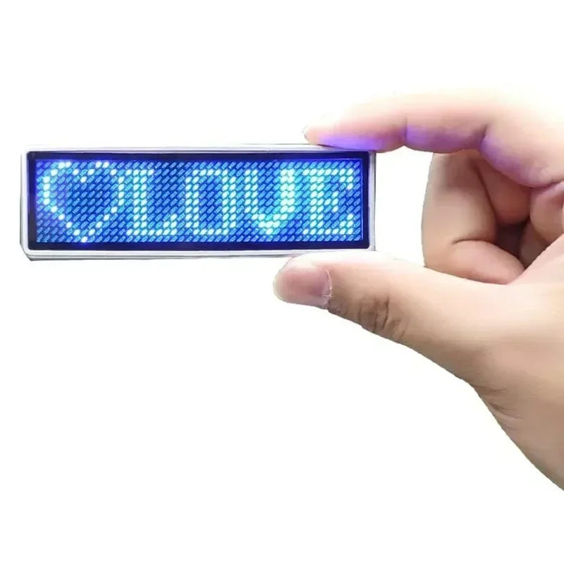 Bluetooth LED Name Badge – Programmable Scrolling Message Tag