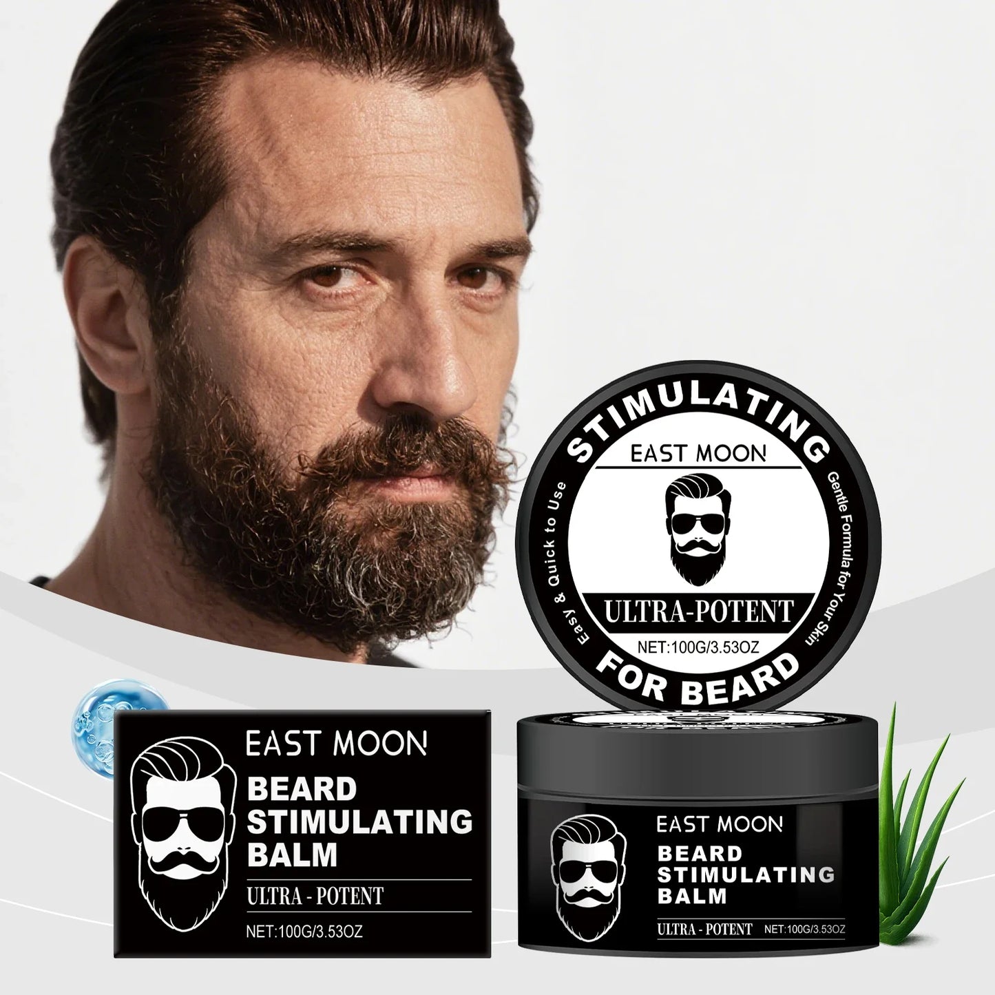 East Moon Men's Beard Balm – Deep Nourishment & Softening