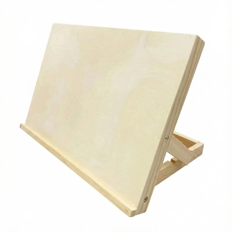 Portable Foldable Wooden Desktop Easel – Tilting Sketching Stand
