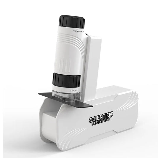 School Students' Microscope Science Experiment Toys, Children's Portable Experimental Equipment, Observation Specimens, Insects Peaceful Pleasures Health and Wellness black