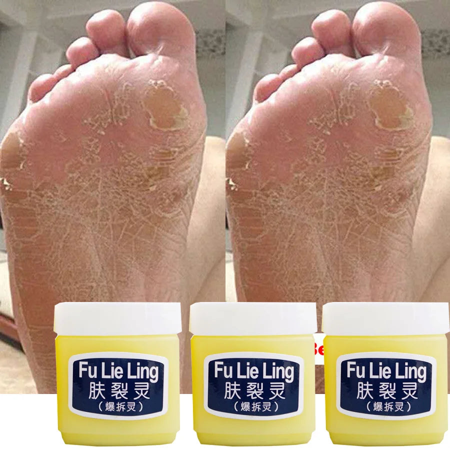 45g*3 Traditional Chinese Clam Oil Hand&Foot Cream Anti Drying Crack Heel Cracked Repair Cream Removal Dead Skin Hand Feet Care Peaceful Pleasures Health and Wellness
