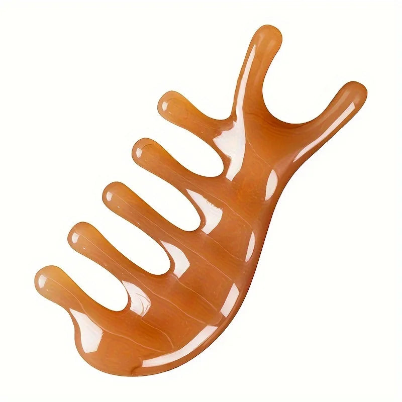 Resin Massage Scalp Comb Hair Brush Massage Comb Scalp Meridian Comb for Stress Relief Peaceful Pleasures Health and Wellness Dolphin Shape