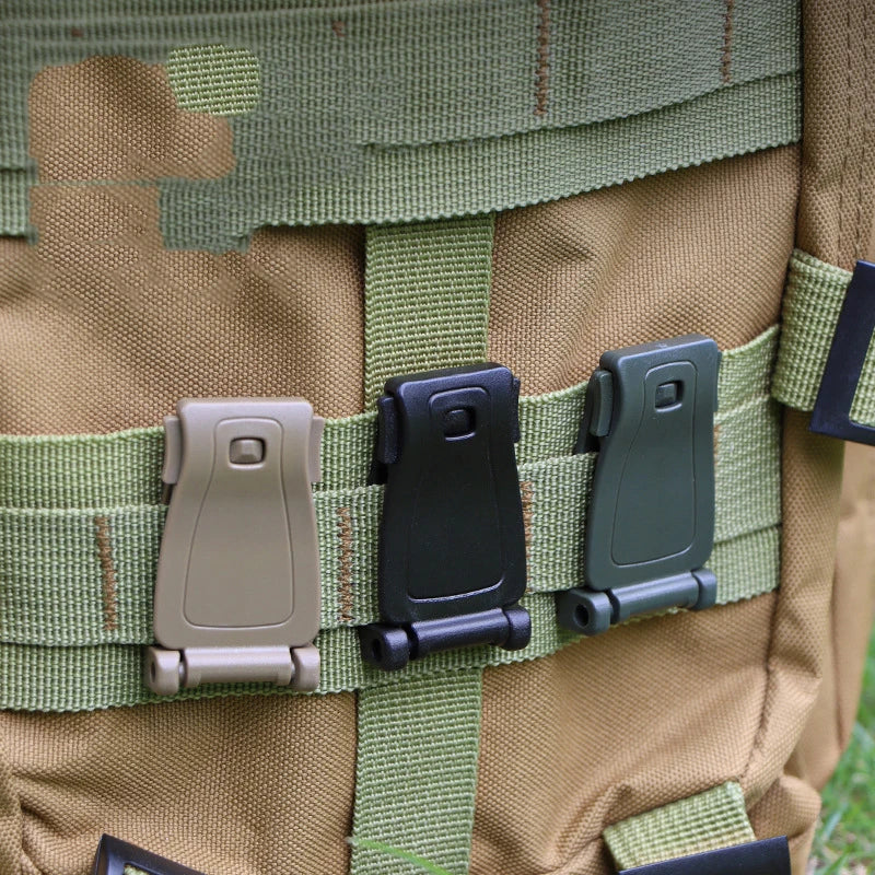 3-Pack MOLLE Webbing Buckle Clips for Tactical Backpacks MOLLE Backpack Clips Peaceful Pleasures Health and Wellness