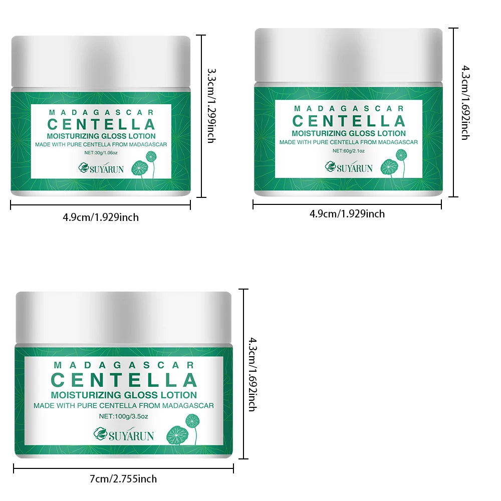 SUYARUN Hydrating Cica Face Cream - Soothes & Repairs Sensitive Skin, Intense Moisturizer with Centella Asiatica. Peaceful Pleasures Health and Wellness