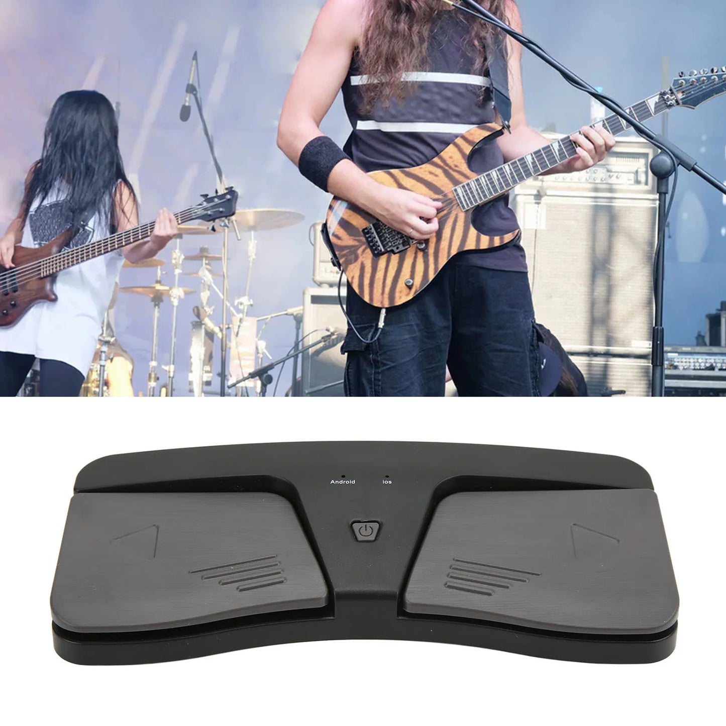 Music Page Turner Wireless Score Turning Foot Pedal ABS Accessory