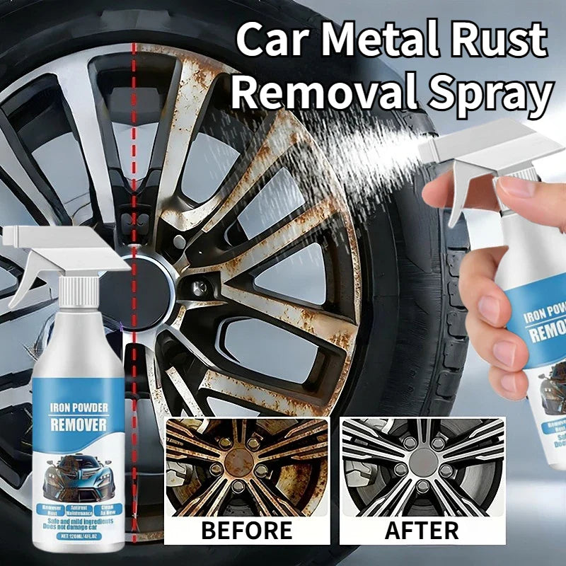 Car Wheel Rust Remover Spray – Iron & Brake Dust Cleaner 120ml