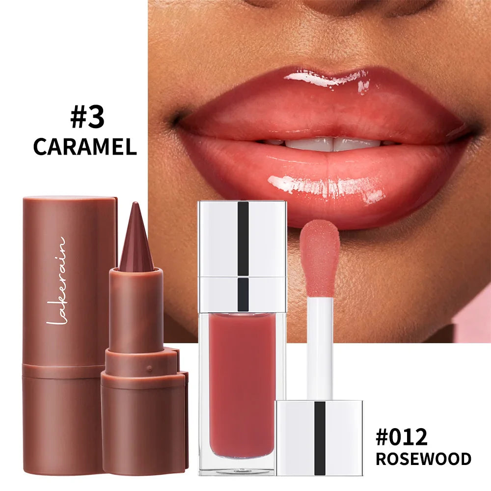 Lip Liner & Gloss Set – Long-Lasting Moisturizing Duo