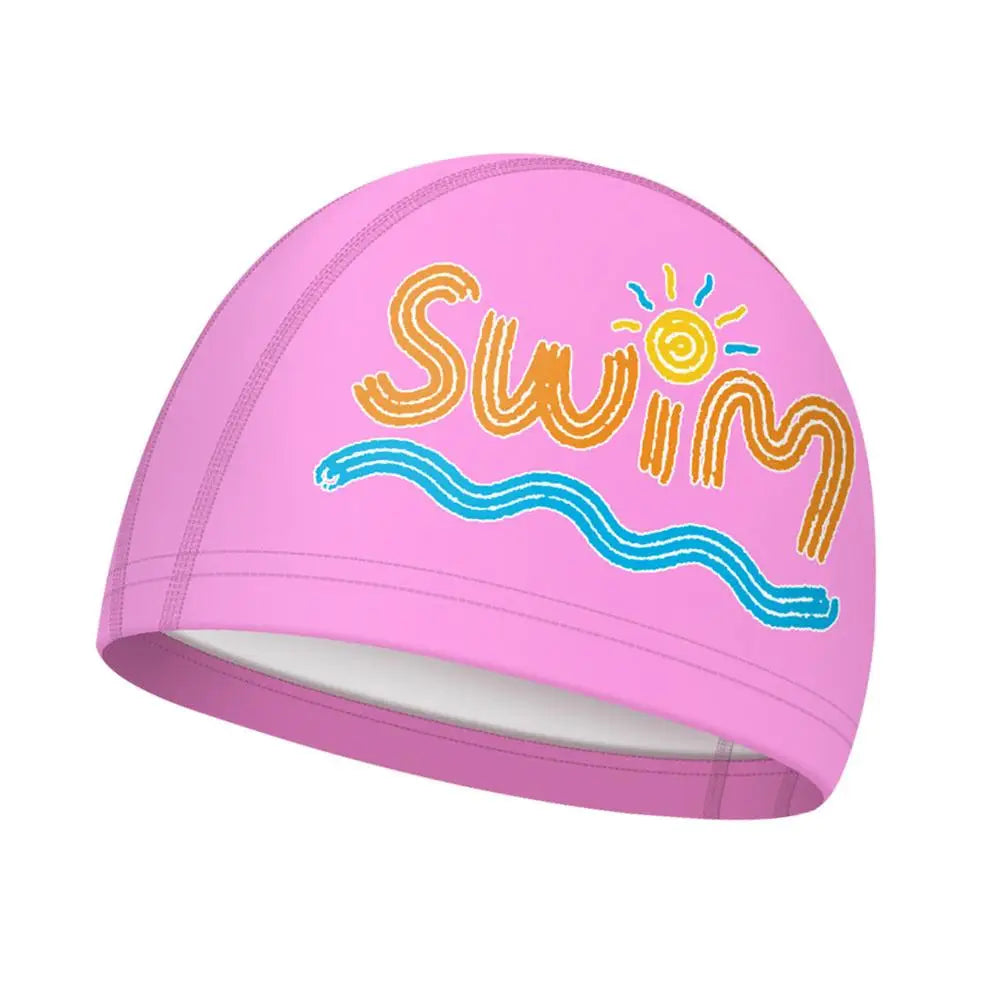 Waterproof Silicone Swim Cap – Ear Protection Kids & Adults