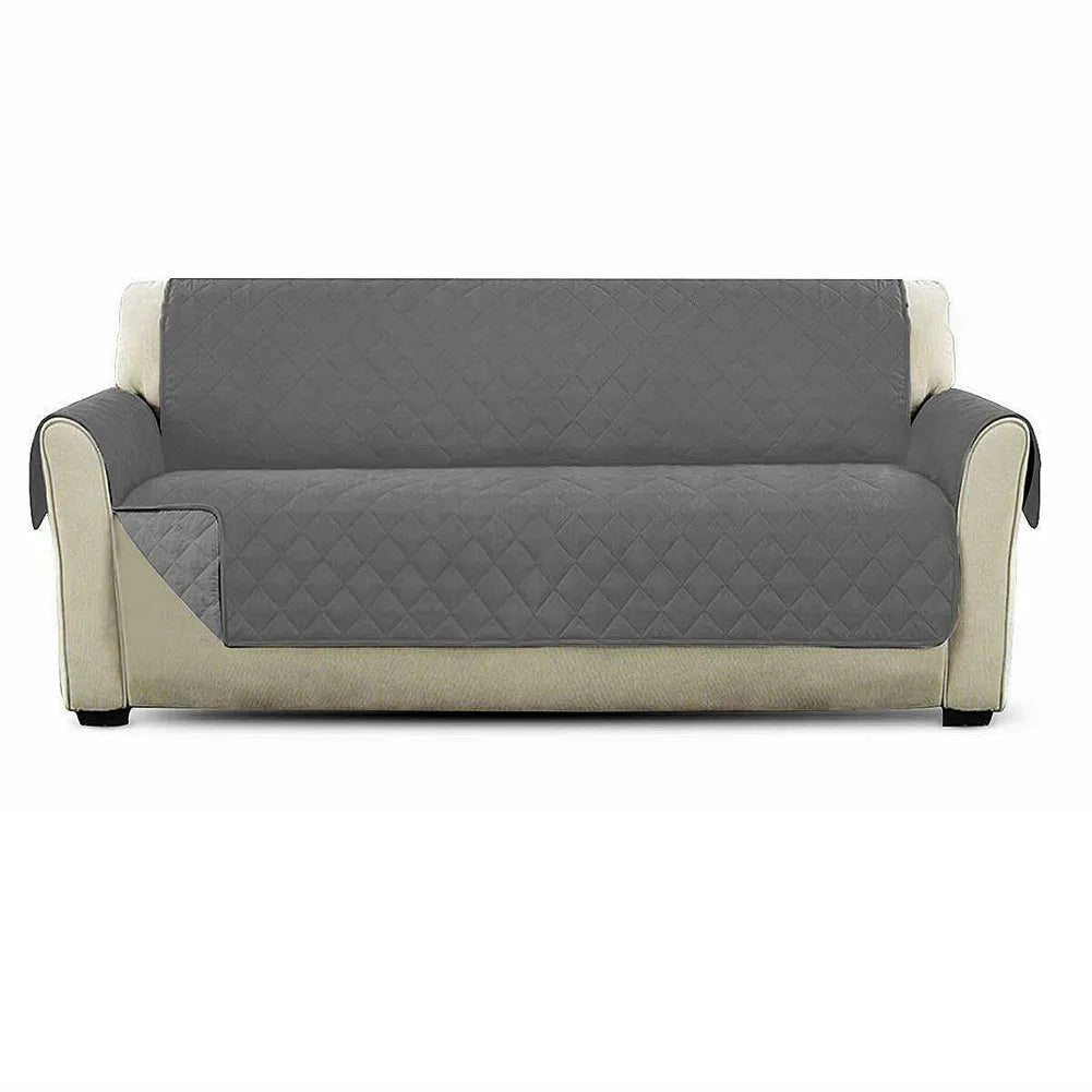 Reversible Quilted Sofa Cover 1/2/3 Seater | Non-Slip Slipcover