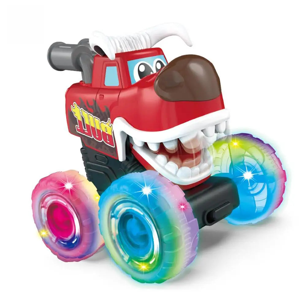 Light-up Truck Toy Cars Press Inertial Safety Car Model