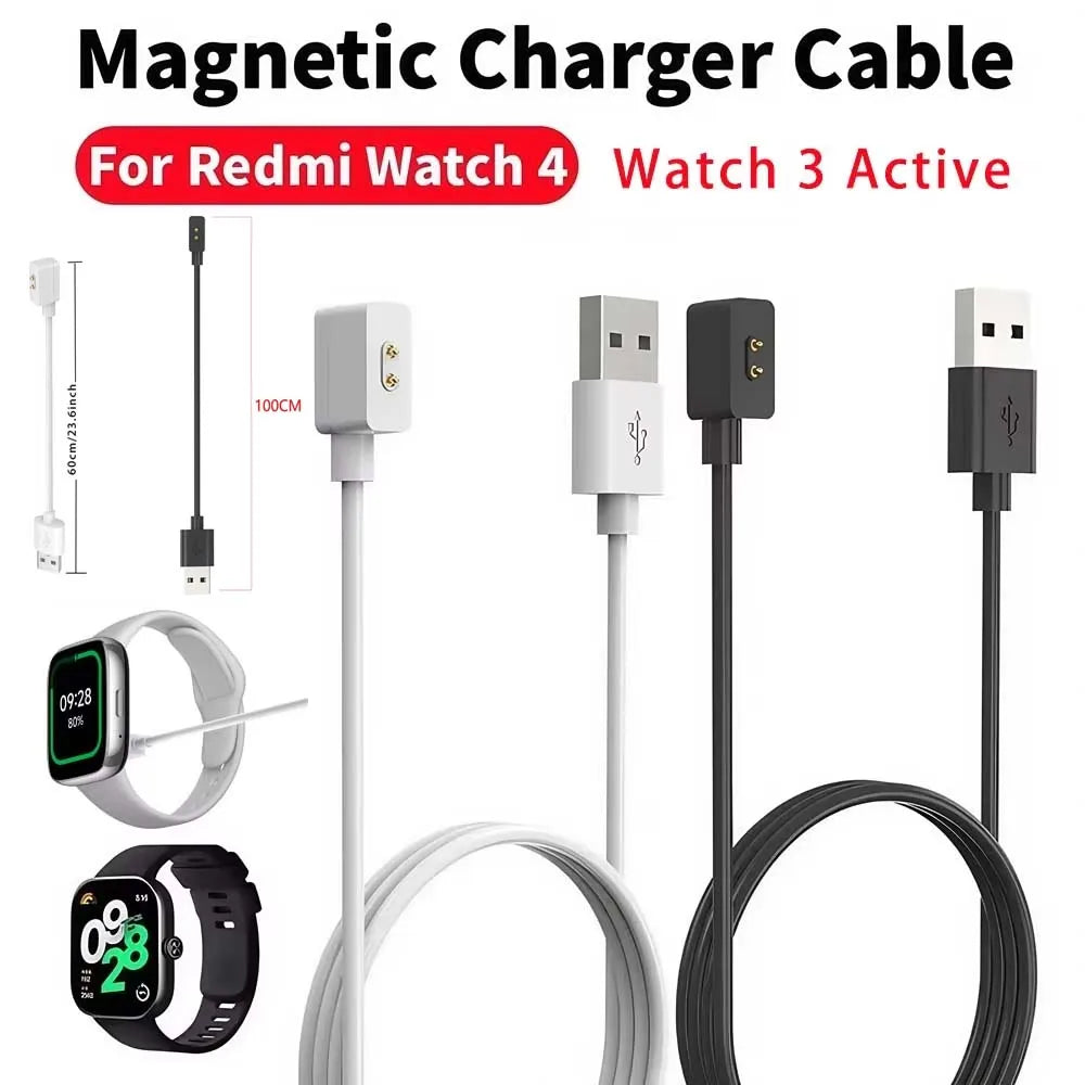 USB Magnetic Charger for Redmi Watch 4/3 & Xiaomi Mi Band 8 Pro Peaceful Pleasures Health and Wellness