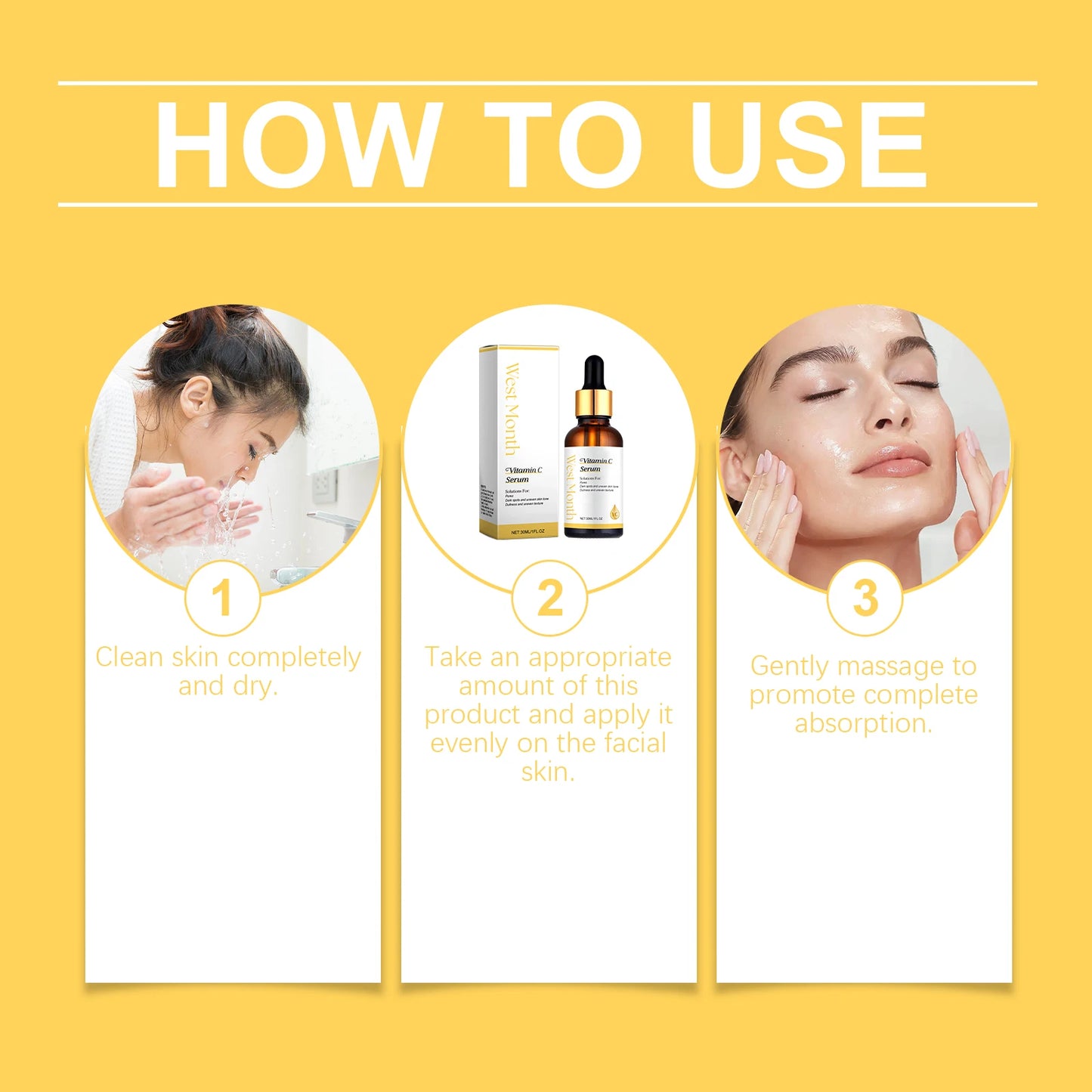 WEST MONTH Vitamin C Serum – Brighten, Firm & Hydrate 30ml
